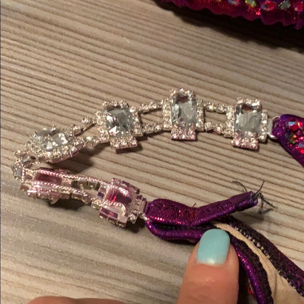 Purple Rhinestone Bikini Set - Picture 7 of 13